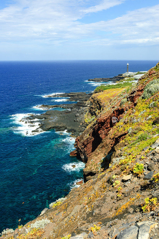 La Palma的Faro de Barlovento海岸海岸